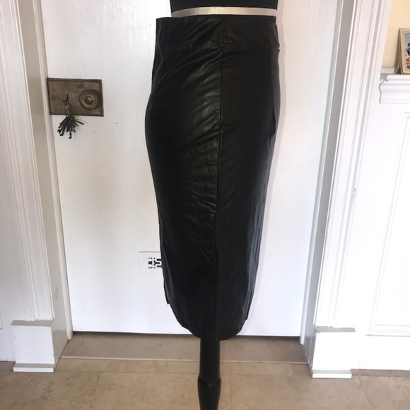 Faux Leather Skirt - Picture 2 of 4